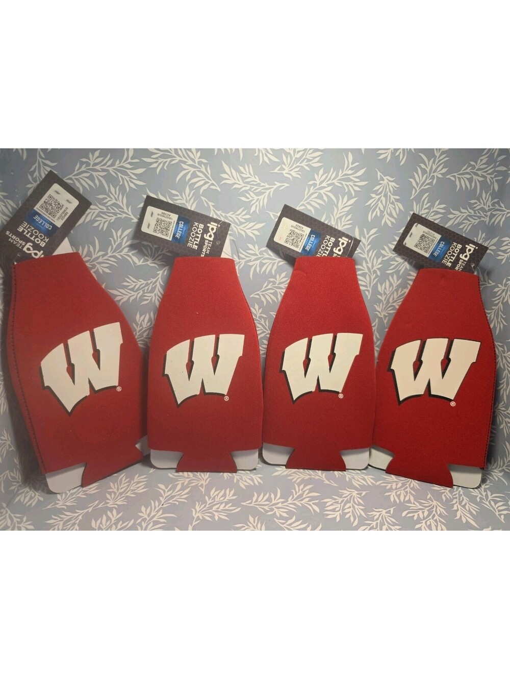 4 New Wisconsin Badgers Bottle Koozies